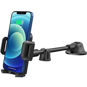 CGZZ Auto telefoon houder, voor i Phone Android Smartphone, verstelbare armen werken met de meeste telefoons tussen 4.0'' en 6.8"", inclusief iPhone 14/13/12/11 etc, 360° rotatie
