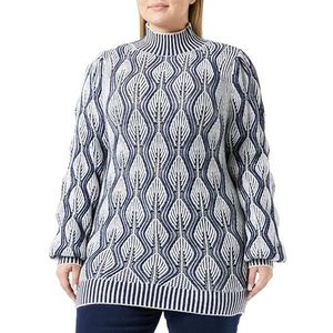 NAEMI Gebreide damestrui 10425115-NA01, wolwit blauw, XL/XXL, wolwit blauw, XL/XXL