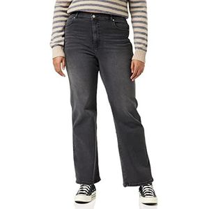 Dr. Denim Moxy Straight Jeans voor dames, Donkergrijze mist, (L) W / 30L