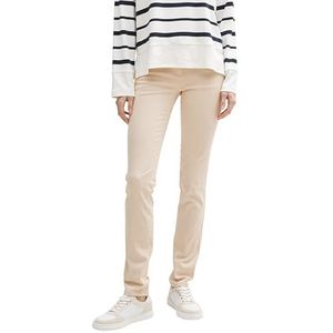 TOM TAILOR Alexa slim broek voor dames, 29517 - Zandsteen Beige, 32W x 32L