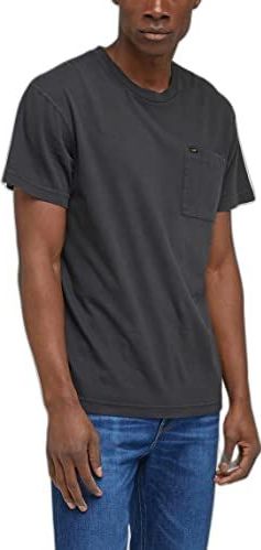 Lee - Relaxed Pocket T-shirt - Zwart - Katoen - Korte Mouwen