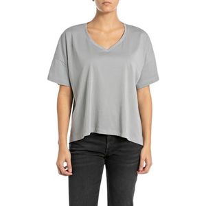 Replay Oversized T-shirt voor dames, 605 City Grey, S