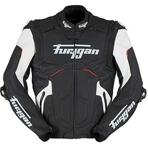 Furygan Raptor EVO 2 sportuitrusting voor fans en heren, zwart-wit-rood (meerkleurig), L
