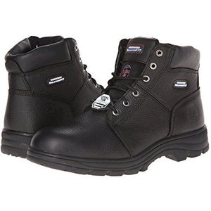 Skechers Voor werk 77009 Workshire Relaxed Fit Werk Stalen Neus Boot, Zwart, 39.5 EU