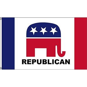 Republikeins feest nieuwe vlag 150x90 cm - Donald Trump vlaggen 90 x 150 cm - Banner 3x5 ft Hoge kwaliteit - AZ FLAG