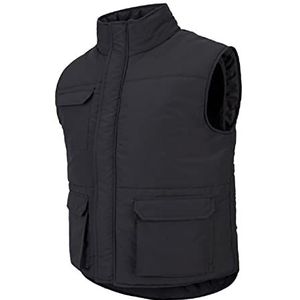 VELILLA 205901 0 3XL gewatteerd vest met meerdere zakken, zwart, maat 3XL