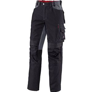 BP Workwear 1789-555-32 werkbroek - elastiek in de rug - tailleplooien - normale pasvorm - maat: 52n - kleur: zwart/donkergrijs