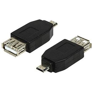 LogiLink AU0029 USB-adapter, USB 2.0, Micro B male naar USB A female