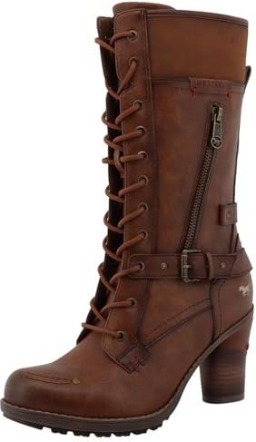 MUSTANG - Veterlaarzen - Bruin - Imitatieleder