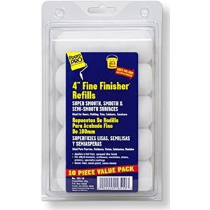 Foampro - Fijne Finish Roller - Reservevullingen - 4 inch - 10 Pack