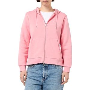 GANT REG TONAL SHIELD ZIP HOODIE, Geranium pink., XS