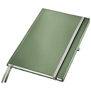 Leitz A4 notitieboek, 80 vellen, hardcover, gelinieerde pagina's, incl. 2 bladwijzers, stijl, celadon groen, 44750053
