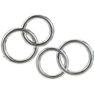 KNORR prandell Decoratie Dubbele Ringen Zilver 2,5cm