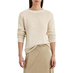 Marc O'Polo Gebreide damestrui met boothals, slim fit, ivoor, XXS