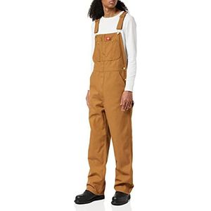 Dickies Heren Bib Smooth Straight Tuinbroek, Bruin (gerinseerd bruin), W36/L34 (Fabrikant maat: W36/L34)