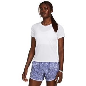 Under Armour - UA Launch - Sportshirt - Wit - Korte Mouwen