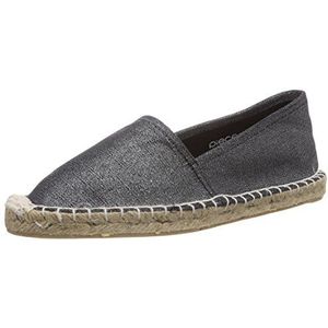 PIECES HAISHA ESPADRILLOS metallic zilver, espadrilles voor dames, zilverkleurig, 39 EU