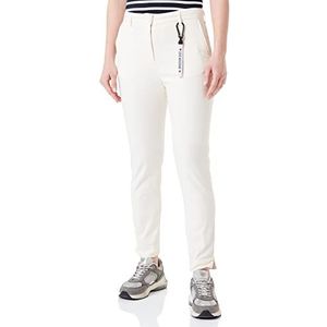 Moschino Love Women's Stretch Canvas with Brand Gadget Casual Broek, Cream, 40