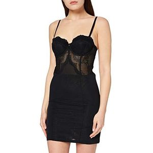 LEXWEAR Dames Superboost Lace Slip Dress BH, zwart, 70E