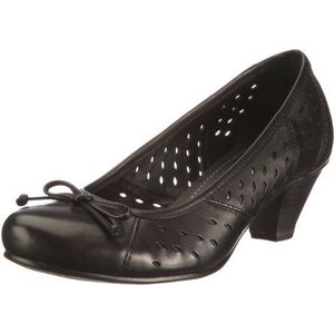 Jana Mode, Pumps voor dames, Zwart 001, 39 EU