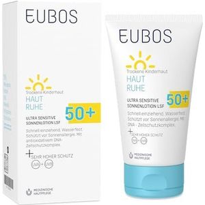 EUBOS - Ultragevoelige Zonnelotion - SPF 50+ - Voor Kinderen en Baby's - 150 ml