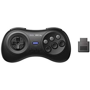 8Bitdo M30 2.4G Wireless Gamepad voor het origineel voor Sega Mega Drive/Genesis - Black (Platform: Sega Mega Drive)