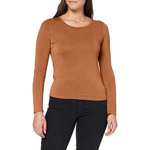 SPARKZ COPENHAGEN Dames Trille T-shirt met lange mouwen, Donkere Fudge, XS