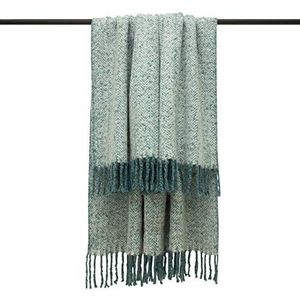 Furn Weaver 130X180 THROW TEAL, acryl, 130x180 cm