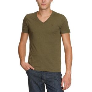 Hilfiger Denim - 1956217884 / Panson Vn Tee S/S - T-shirt - heren - groen - Large