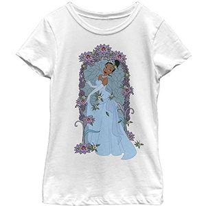 Disney Tiana Love Redux T-shirt voor meisjes, wit, L