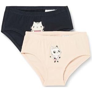 NAME IT meisjes onderbroek, Dark Sapphire/Pack: 2p Dark Sapp+Sepia Rose, 86 cm