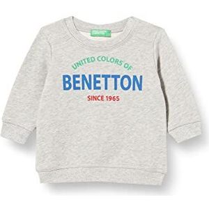 United Colors of Benetton capuchontrui, jongens, Melange Light Grey 501, 6 Maanden