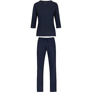 Trigema Damespyjama in milieuvriendelijke biologische kwaliteit, blauw (Navy-c2c 546), XL