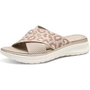 TAMARIS Comfort Damessandalen, Wide Fit, wasbaar, luipaard, 42 EU, luipaard, 42 EU