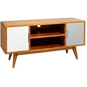 BigBuy Home S011229 TV-meubel Aarhus, Mindi-hout, 120 x 40 x 58 cm, verschillende materialen, meerkleurig