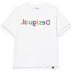 Desigual Ts_Banana T-shirt voor jongens, Kleur: wit, 7-8 jaar