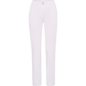 Pantalon - Maron - Effen - 7/8 Lengte - Regular Fit - Mid Waist