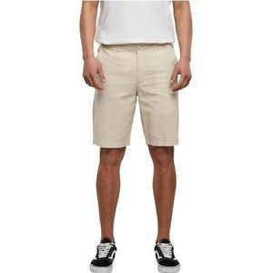 Urban Classics Katoenen linnen shorts voor heren, Softseagrass, 36