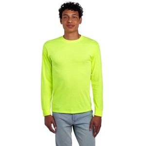 Jerzees Men's Adult Long Sleeve Tee, Safety Green, Medium