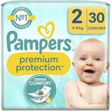 Pampers Pampers Premium Protection maat 2, 30 luiers, 4 kg - 8 kg, comfort en bescherming van Pampers voor de gevoelige huid