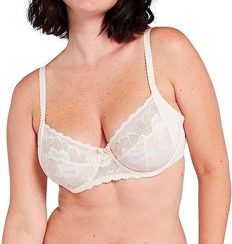 SANS COMPLEXE - Capucine - Omsluitende Beugel-BH - Ivoor/Roze - Kant