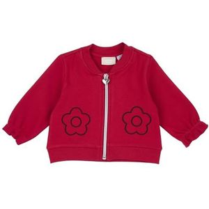 Chicco, Babyjack voor meisjes, met ritssluiting, comfortabel en modieus, van zachte stof, machinewasbaar, kleding voor kinderen en meisjes, ontworpen in Italië, rood (rosso), 9 Maanden