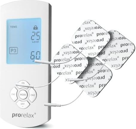 Prorelax TENS + EMS Duo Comfort-Apparaat - Natuurlijke Therapie Voor Chronische Pijn En Spieropbouw, Therapiemodus
