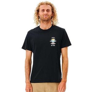 RIP CURL Search Icon T-shirt voor heren, Zwart, XL