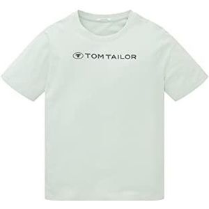 TOM TAILOR Jongens T-shirt voor kinderen met logoprint 1033787, 12124 - Vintage Mint, 128