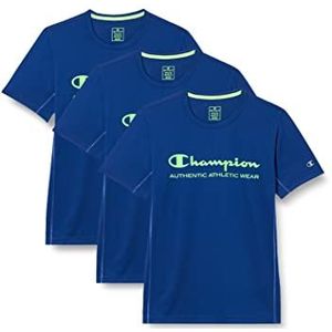 Champion Athletic C-Sport Quick Dry Micromesh Color Logo S/S T-shirt, blauw (College), M voor heren