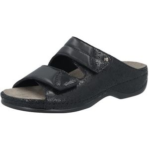 Berkemann Finja pantoffels voor dames, zwart zilver nachtzwart, 42 EU