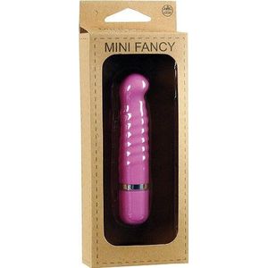 NMC Mini Fancy Vibrator/massageapparaat met 10 functies, gestructureerd - ca. 12 cm lang, Ø ca. 23 mm - roze/roze 1 stuk