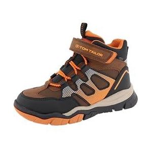 Tom Tailor Kids Jongens 6370010002 Modieuze laarzen, Black Cognac Orange, 32 EU