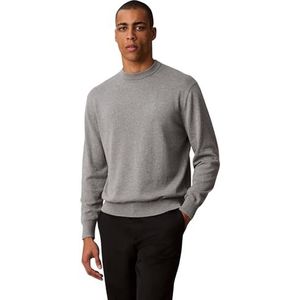 Calvin Klein Jeans Heren LS EZ katoen CREWNK trui 12GG LV04RC309G truien, grijs (Medium Grey HTR), XS, Grijs (Medium Grijs Htr), XS